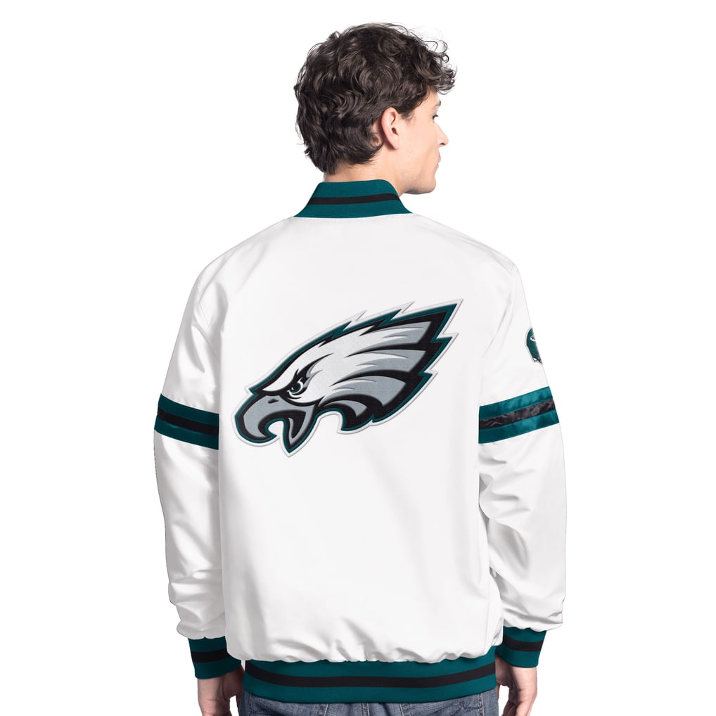  Philadelphia Eagles Starter Scout Full-Snap Varsity Jacket - White